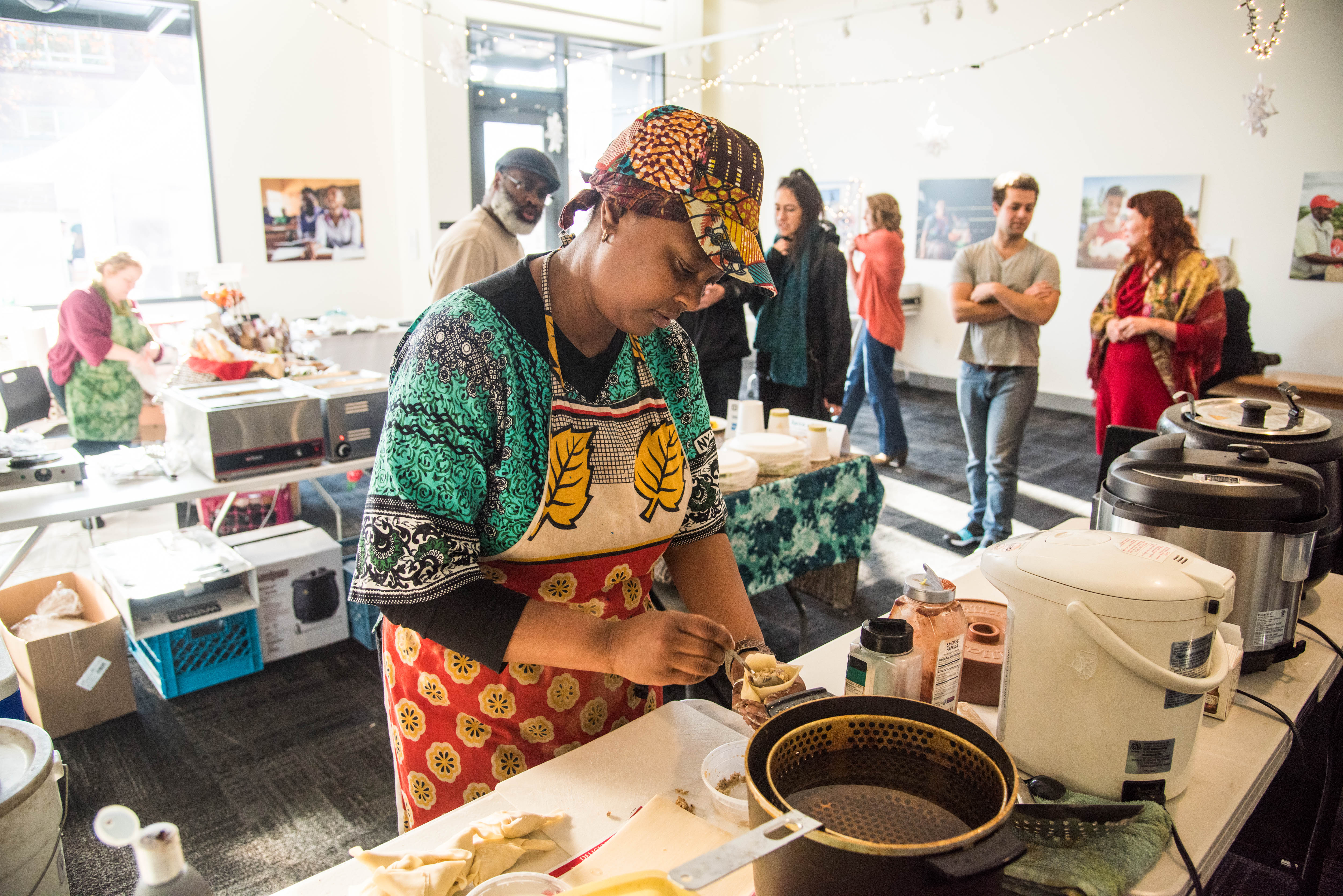 Spice of Africa cook at holiday market