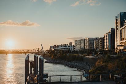 Downtown vancouver, washington waterfront 