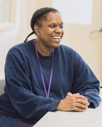 Woman in in the LIFE class.
